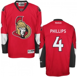 Chris Phillips Reebok Ottawa Senators Authentic Red Home Jersey