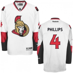 Chris Phillips Reebok Ottawa Senators Authentic White Away Jersey