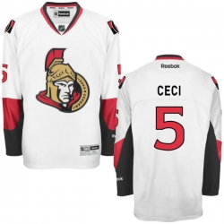 Cody Ceci Reebok Ottawa Senators Authentic White Away Jersey