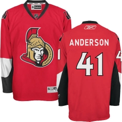 Craig Anderson Reebok Ottawa Senators Authentic Red Home NHL Jersey