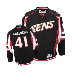 Craig Anderson Reebok Ottawa Senators Authentic Black Third NHL Jersey