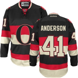 Craig Anderson Reebok Ottawa Senators Authentic Black New Third NHL Jersey