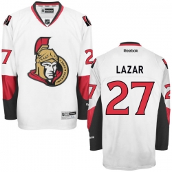 Curtis Lazar Reebok Ottawa Senators Premier White Away Jersey