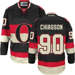 Alex Chiasson Reebok Ottawa Senators Authentic Black New Third NHL Jersey