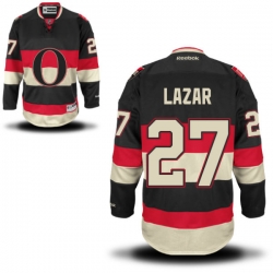 Curtis Lazar Reebok Ottawa Senators Authentic Black Alternate Jersey