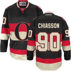 Alex Chiasson Reebok Ottawa Senators Premier Black New Third NHL Jersey