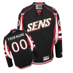 Reebok Ottawa Senators Customized Authentic Black Third NHL Jersey