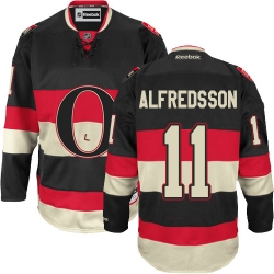 Daniel Alfredsson Reebok Ottawa Senators Premier Black New Third NHL Jersey