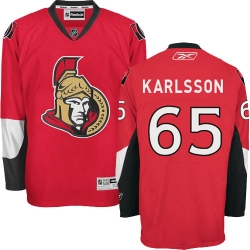 Erik Karlsson Reebok Ottawa Senators Authentic Red Home NHL Jersey