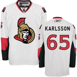 Erik Karlsson Reebok Ottawa Senators Authentic White Away NHL Jersey