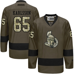 Erik Karlsson Reebok Ottawa Senators Premier Green Salute to Service NHL Jersey