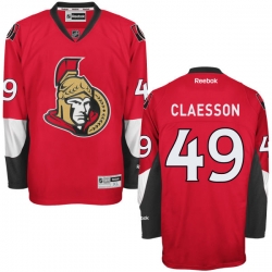 Fredrik Claesson Reebok Ottawa Senators Premier Red Home Jersey