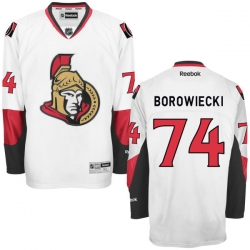 Mark Borowiecki Reebok Ottawa Senators Premier White Away Jersey