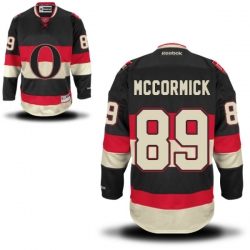 Max McCormick Reebok Ottawa Senators Authentic Black Alternate Jersey