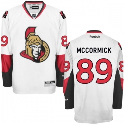 Max McCormick Youth Reebok Ottawa Senators Authentic White Away Jersey