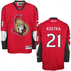 Michael Kostka Reebok Ottawa Senators Premier Red Home Jersey