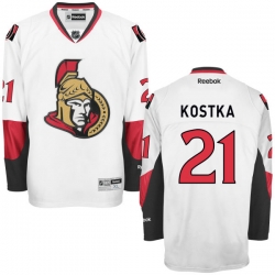 Michael Kostka Reebok Ottawa Senators Premier White Away Jersey