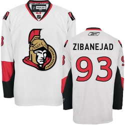 Mika Zibanejad Reebok Ottawa Senators Authentic White Away NHL Jersey