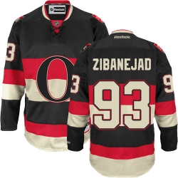 Mika Zibanejad Reebok Ottawa Senators Authentic Black New Third NHL Jersey