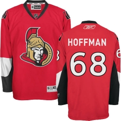 Mike Hoffman Reebok Ottawa Senators Authentic Red Home NHL Jersey