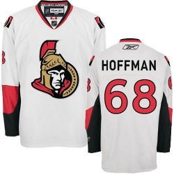 Mike Hoffman Reebok Ottawa Senators Authentic White Away NHL Jersey