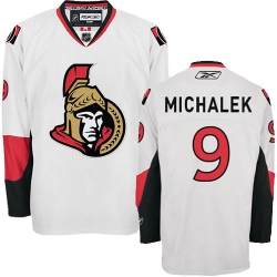 Milan Michalek Reebok Ottawa Senators Premier White Away NHL Jersey