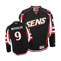 Milan Michalek Reebok Ottawa Senators Authentic Black Third NHL Jersey