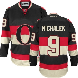 Milan Michalek Reebok Ottawa Senators Authentic Black New Third NHL Jersey