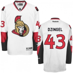 Ryan Dzingel Reebok Ottawa Senators Premier White Away Jersey