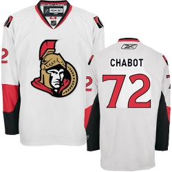 Thomas Chabot Reebok Ottawa Senators Authentic White Away NHL Jersey