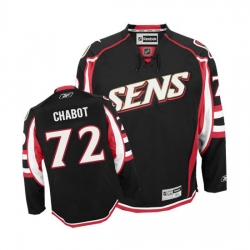 Thomas Chabot Reebok Ottawa Senators Authentic Black Third NHL Jersey