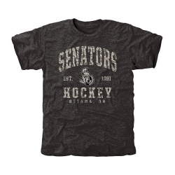 NHL Ottawa Senators Black Camo Stack Tri-Blend T-Shirt