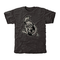NHL Ottawa Senators Black Rink Warrior Tri-Blend T-Shirt