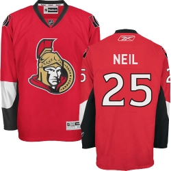 Chris Neil Reebok Ottawa Senators Authentic Red Home NHL Jersey