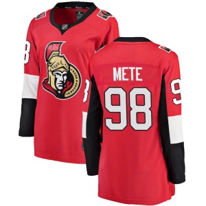 Victor Mete Women's Fanatics Branded Ottawa Senators Breakaway Red Home Jersey