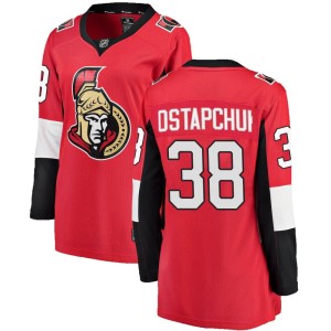 Zack Ostapchuk Women's Fanatics Branded Ottawa Senators Breakaway Red Home Jersey