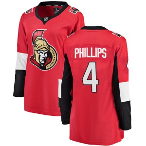 Chris Phillips Women's Fanatics Branded Ottawa Senators Breakaway Red Home Jersey