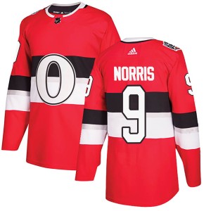 Josh Norris Men's Adidas Ottawa Senators Authentic Red 2017 100 Classic Jersey