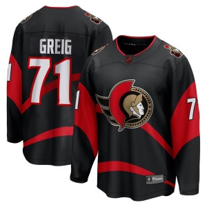 Ridly Greig Men's Fanatics Branded Ottawa Senators Breakaway Black Special Edition 2.0 Jersey
