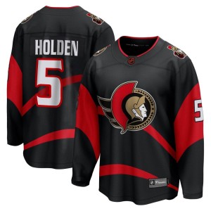 Nick Holden Men's Fanatics Branded Ottawa Senators Breakaway Black Special Edition 2.0 Jersey