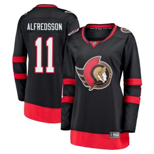 Daniel Alfredsson Women's Fanatics Branded Ottawa Senators Premier Black Breakaway 2020/21 Home Jersey