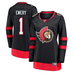 Ray Emery Women's Fanatics Branded Ottawa Senators Premier Black Breakaway 2020/21 Home Jersey