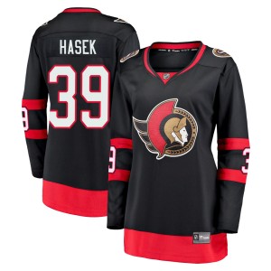 Dominik Hasek Women's Fanatics Branded Ottawa Senators Premier Black Breakaway 2020/21 Home Jersey