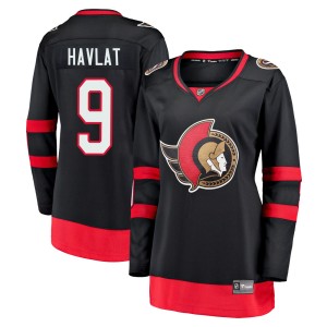 Martin Havlat Women's Fanatics Branded Ottawa Senators Premier Black Breakaway 2020/21 Home Jersey