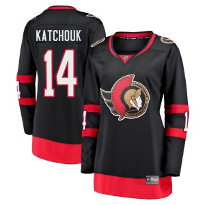 Boris Katchouk Women's Fanatics Branded Ottawa Senators Premier Black Breakaway 2020/21 Home Jersey