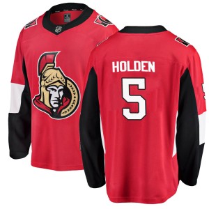 Nick Holden Youth Fanatics Branded Ottawa Senators Breakaway Red Home Jersey