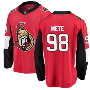 Victor Mete Youth Fanatics Branded Ottawa Senators Breakaway Red Home Jersey