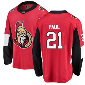 Nick Paul Youth Fanatics Branded Ottawa Senators Breakaway Red Home Jersey