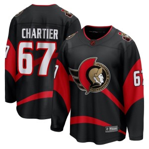 Rourke Chartier Youth Fanatics Branded Ottawa Senators Breakaway Black Special Edition 2.0 Jersey
