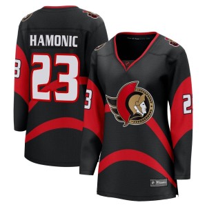 Travis Hamonic Women's Fanatics Branded Ottawa Senators Breakaway Black Special Edition 2.0 Jersey